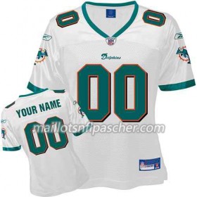 Maillot Miami Dolphins Custom Blanc - Femme